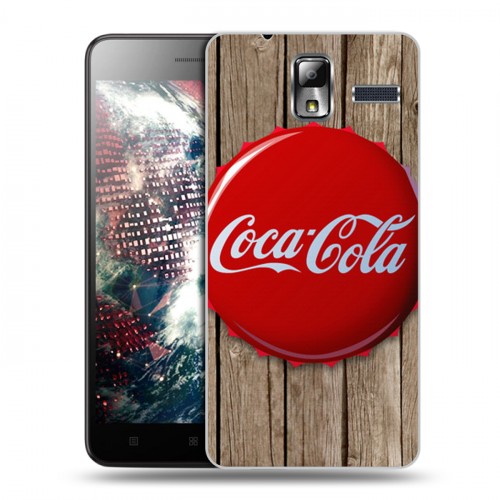 Дизайнерский силиконовый чехол для Lenovo S580 Ideaphone Coca-cola