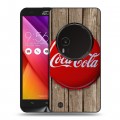 Дизайнерский силиконовый чехол для Asus Zenfone Zoom Coca-cola