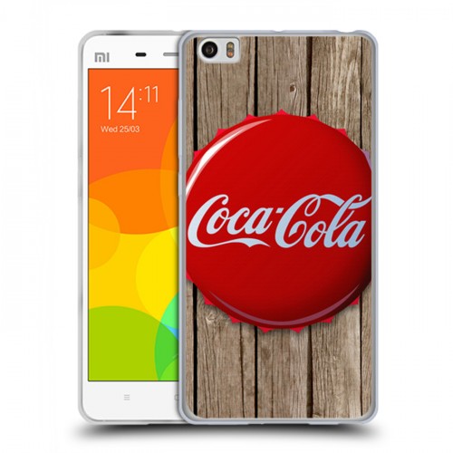 Дизайнерский силиконовый чехол для Xiaomi Mi Note Coca-cola