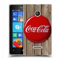 Дизайнерский пластиковый чехол для Microsoft Lumia 435 Coca-cola