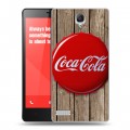 Дизайнерский пластиковый чехол для Xiaomi RedMi Note Coca-cola