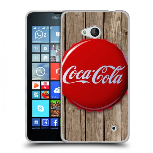 Дизайнерский пластиковый чехол для Microsoft Lumia 640 Coca-cola