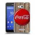 Дизайнерский пластиковый чехол для Sony Xperia E4g Coca-cola