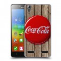 Дизайнерский пластиковый чехол для Lenovo A6000 Coca-cola