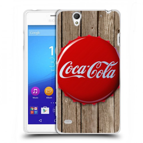 Дизайнерский пластиковый чехол для Sony Xperia C4 Coca-cola