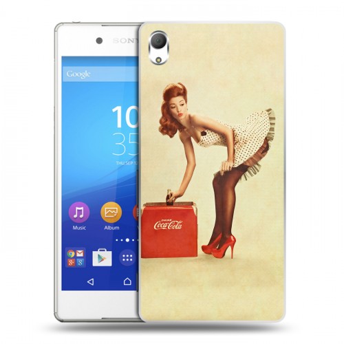 Дизайнерский пластиковый чехол для Sony Xperia Z3+ Coca-cola