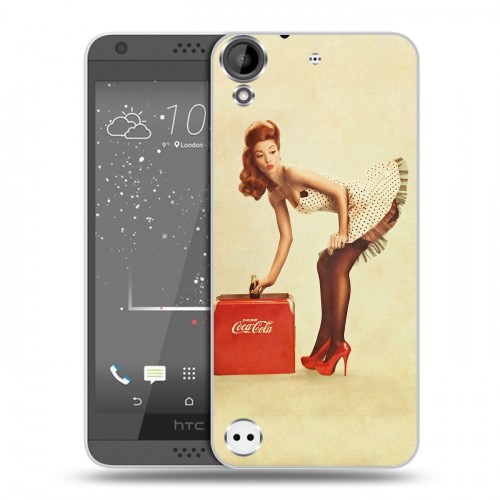 Дизайнерский пластиковый чехол для HTC Desire 530 Coca-cola