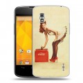 Дизайнерский пластиковый чехол для LG Google Nexus 4 Coca-cola