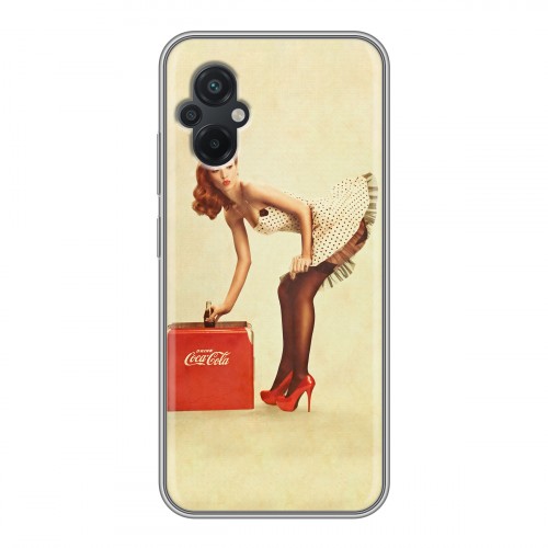 Дизайнерский пластиковый чехол для Xiaomi Poco M5 Coca-cola