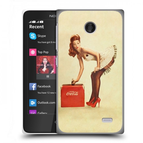 Дизайнерский пластиковый чехол для Nokia X Coca-cola