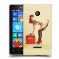 Дизайнерский пластиковый чехол для Microsoft Lumia 435 Coca-cola