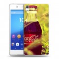 Дизайнерский пластиковый чехол для Sony Xperia Z3+ Coca-cola