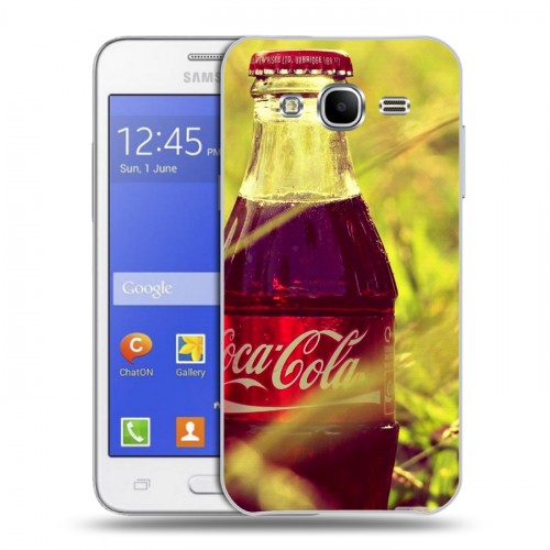 Дизайнерский пластиковый чехол для Samsung Galaxy J7 Coca-cola