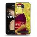 Дизайнерский пластиковый чехол для ASUS Zenfone Go Coca-cola