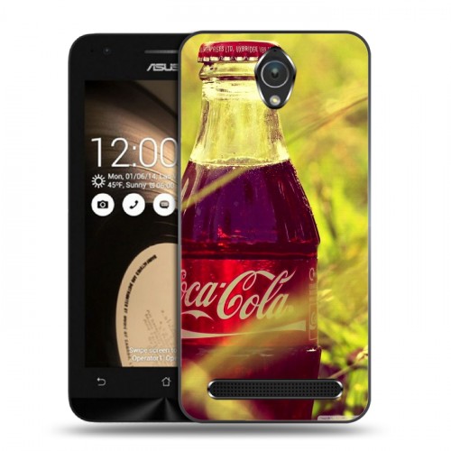 Дизайнерский пластиковый чехол для ASUS Zenfone Go Coca-cola