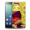 Дизайнерский силиконовый чехол для Lenovo A6010 Coca-cola