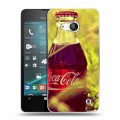 Дизайнерский пластиковый чехол для Microsoft Lumia 550 Coca-cola