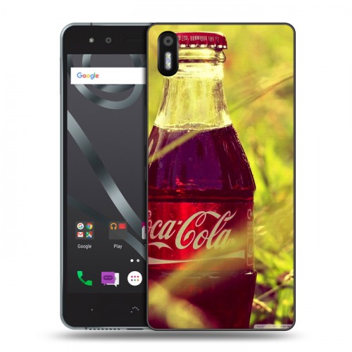 Дизайнерский пластиковый чехол для BQ Aquaris X5 Coca-cola