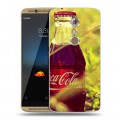 Дизайнерский пластиковый чехол для ZTE Axon 7 Coca-cola