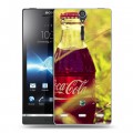 Дизайнерский пластиковый чехол для Sony Xperia S Coca-cola