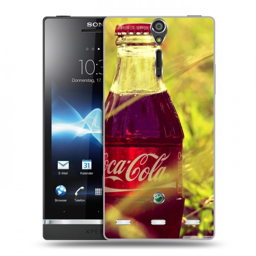 Дизайнерский пластиковый чехол для Sony Xperia S Coca-cola