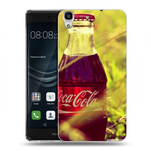 Дизайнерский пластиковый чехол для Huawei Y6II Coca-cola