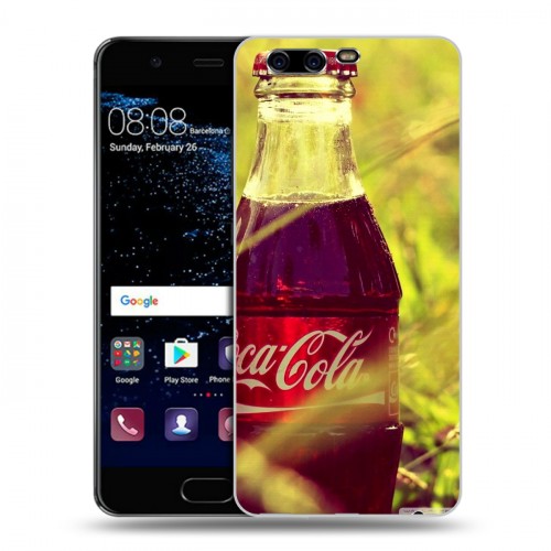 Дизайнерский пластиковый чехол для Huawei P10 Coca-cola