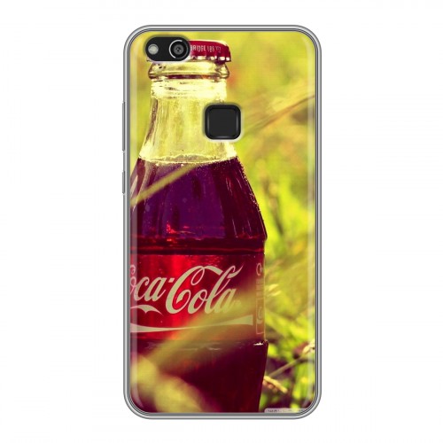 Дизайнерский пластиковый чехол для Huawei P10 Lite Coca-cola