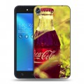 Дизайнерский силиконовый чехол для Asus ZenFone Live Coca-cola