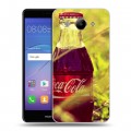 Дизайнерский пластиковый чехол для Huawei Y3 (2017) Coca-cola