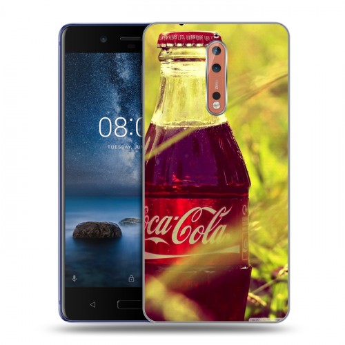 Дизайнерский пластиковый чехол для Nokia 8 Coca-cola