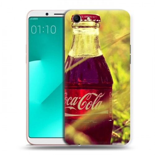 Дизайнерский пластиковый чехол для OPPO A83 Coca-cola