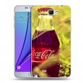 Дизайнерский пластиковый чехол для Samsung Galaxy Note 2 Coca-cola