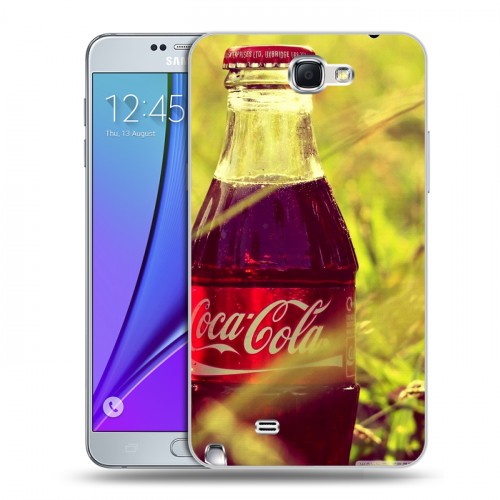 Дизайнерский пластиковый чехол для Samsung Galaxy Note 2 Coca-cola