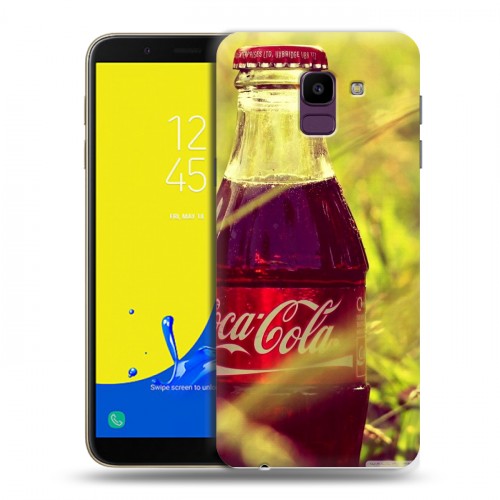 Дизайнерский пластиковый чехол для Samsung Galaxy J6 Coca-cola