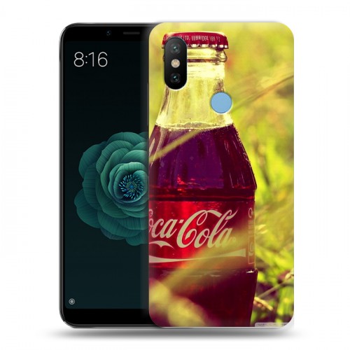 Дизайнерский силиконовый чехол для Xiaomi Mi A2 Coca-cola