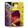 Дизайнерский силиконовый чехол для Iphone Xs Max Coca-cola