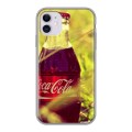 Дизайнерский силиконовый чехол для Iphone 11 Coca-cola