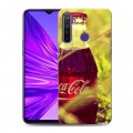 Дизайнерский силиконовый чехол для Realme 5 Coca-cola