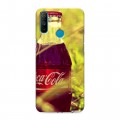 Дизайнерский силиконовый чехол для Realme C3 Coca-cola