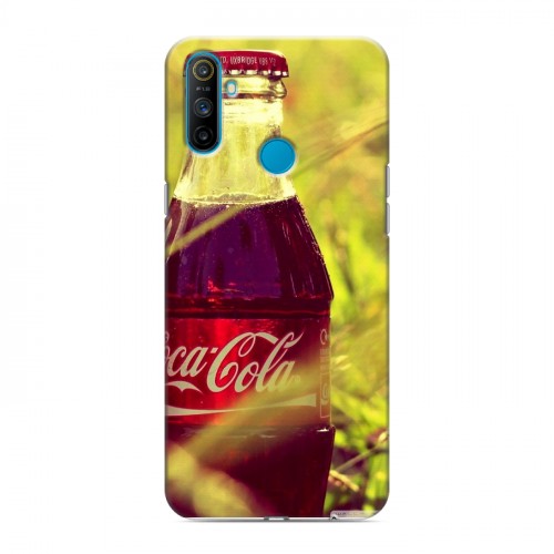 Дизайнерский силиконовый чехол для Realme C3 Coca-cola