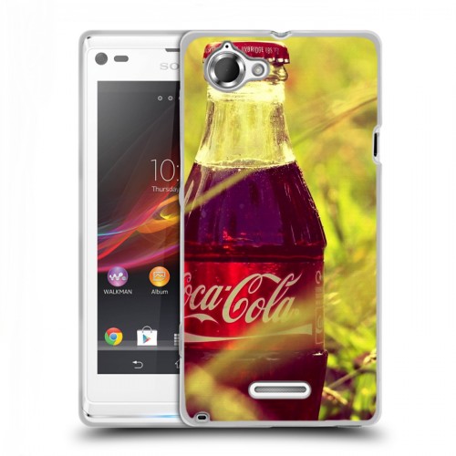 Дизайнерский пластиковый чехол для Sony Xperia L Coca-cola