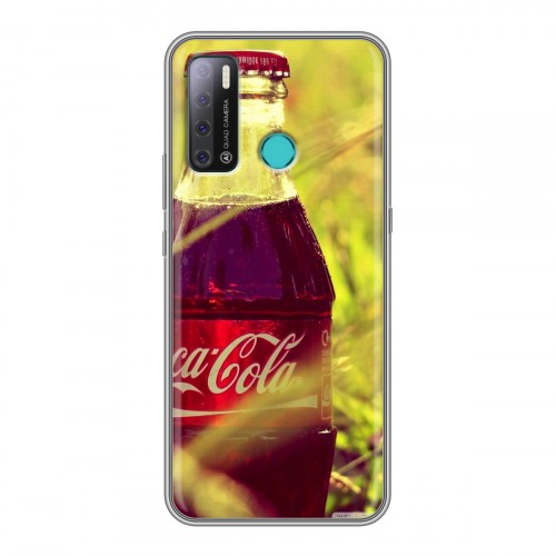 Дизайнерский пластиковый чехол для Tecno Pouvoir 4 Coca-cola