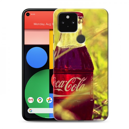 Дизайнерский пластиковый чехол для Google Pixel 5 Coca-cola