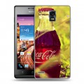 Дизайнерский пластиковый чехол для Huawei Ascend P1 Coca-cola