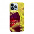 Дизайнерский силиконовый чехол для Iphone 13 Pro Coca-cola