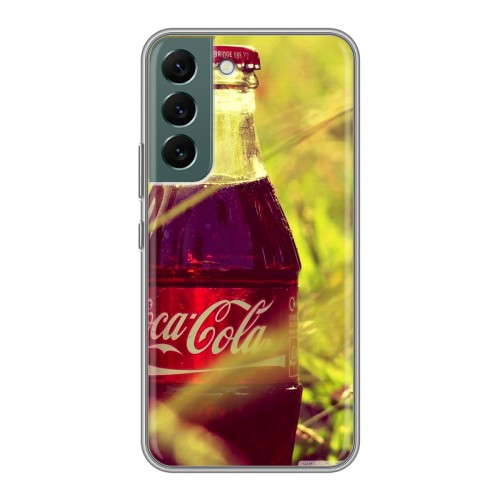 Дизайнерский силиконовый чехол для Samsung Galaxy S22 Coca-cola