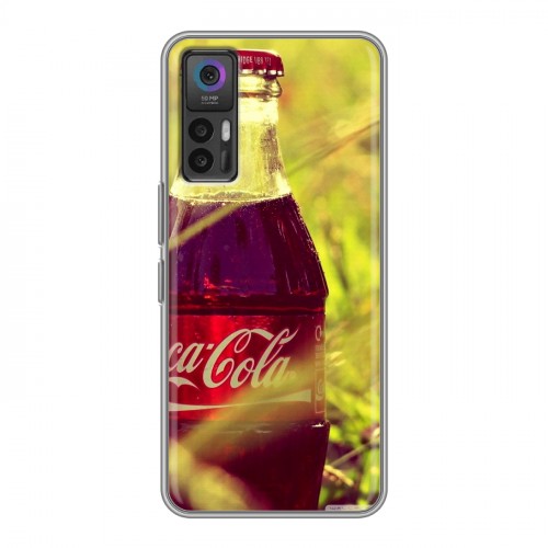 Дизайнерский силиконовый чехол для TCL 30 Coca-cola