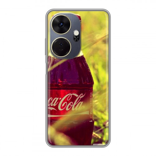 Дизайнерский силиконовый чехол для Itel P55 Plus Coca-cola