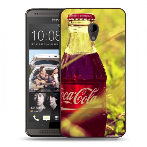 Дизайнерский пластиковый чехол для HTC Desire 700 Coca-cola